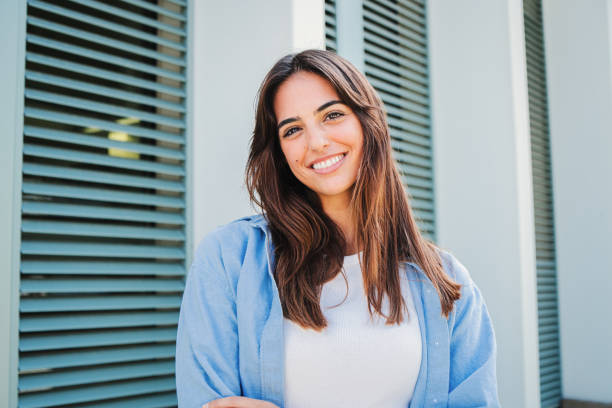 Beautiful smile result of orthodontic treatment