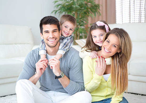 Family with healthy smiles